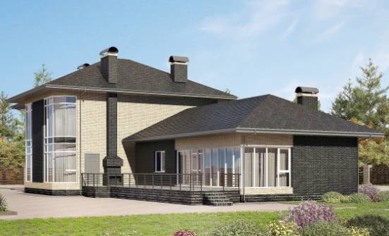 305-003-Л Проект двухэтажного дома, просторный загородный дом из поризованных блоков Моршанск | Проекты домов от House Expert