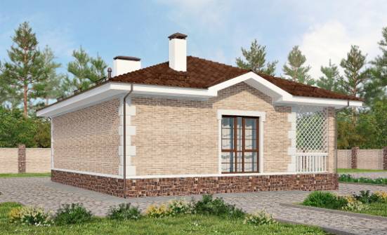 065-002-П Проект бани из кирпича Моршанск | Проекты домов от House Expert