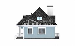 110-001-Л Проект двухэтажного дома с мансардным этажом, экономичный загородный дом из газобетона Мичуринск, House Expert