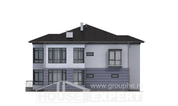 300-006-Л Проект двухэтажного дома и гаражом, уютный коттедж из кирпича, Моршанск
