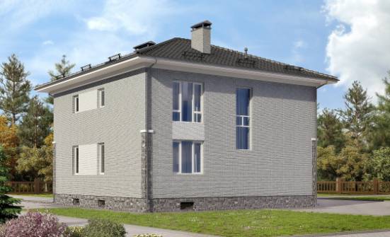 275-004-П Проект трехэтажного дома, гараж, современный коттедж из кирпича Тамбов | Проекты домов от House Expert