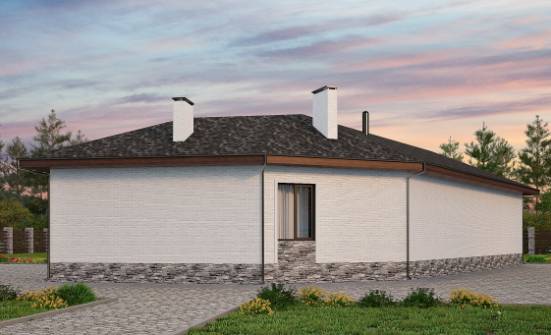 145-001-Л Проект бани из пеноблока Тамбов | Проекты одноэтажных домов от House Expert