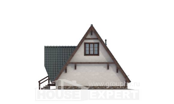 070-003-П Проект двухэтажного дома мансардный этаж, дешевый дом из бревен, Тамбов