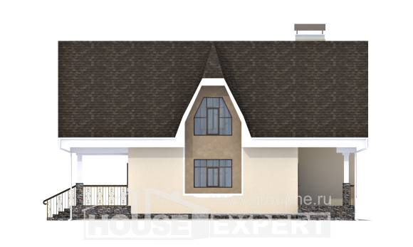 125-001-Л Проект двухэтажного дома с мансардным этажом, уютный домик из твинблока Моршанск, House Expert