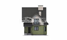 120-003-П Проект двухэтажного дома с мансардным этажом, скромный коттедж из арболита, Моршанск