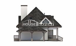 110-002-Л Проект двухэтажного дома с мансардой, гараж, современный домик из керамзитобетонных блоков Мичуринск, House Expert