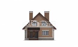 160-011-Л Проект двухэтажного дома мансардой, красивый домик из пеноблока, Моршанск