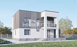 150-017-П Проект двухэтажного дома, уютный загородный дом из газосиликатных блоков, Моршанск