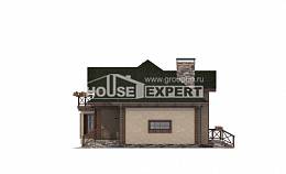 180-010-П Проект двухэтажного дома мансардный этаж, гараж, уютный дом из арболита Тамбов, House Expert