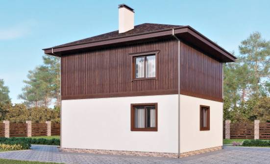 100-006-Л Проект двухэтажного дома, бюджетный домик из керамзитобетонных блоков Мичуринск | Проекты домов от House Expert