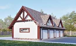145-002-Л Проект гаража из керамзитобетонных блоков Тамбов, House Expert