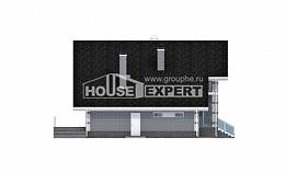 190-006-Л Проект двухэтажного дома с мансардным этажом, гараж, классический домик из твинблока Мичуринск, House Expert
