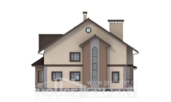 265-003-Л Проект двухэтажного дома, уютный дом из бризолита, Тамбов