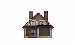 160-011-Л Проект двухэтажного дома с мансардным этажом, бюджетный домик из бризолита, Моршанск