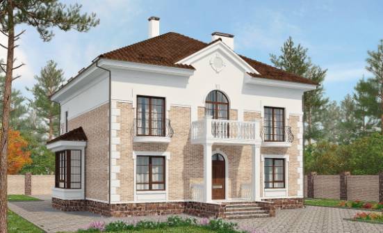 220-008-П Проект двухэтажного дома, красивый домик из кирпича Моршанск | Проекты домов от House Expert