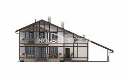 250-002-Л Проект двухэтажного дома с мансардой и гаражом, современный загородный дом из кирпича Мичуринск, House Expert