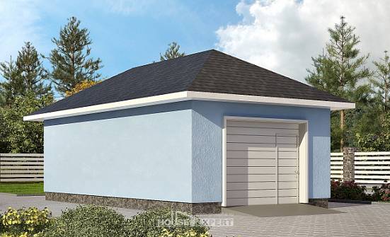 040-001-Л Проект гаража из керамзитобетонных блоков Мичуринск | Проекты домов от House Expert
