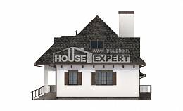110-002-Л Проект двухэтажного дома мансардой, гараж, уютный загородный дом из пеноблока Тамбов, House Expert