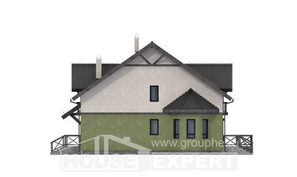 120-003-П Проект двухэтажного дома мансардой, компактный домик из бризолита, Моршанск