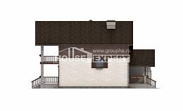 200-003-П Проект двухэтажного дома, гараж, просторный загородный дом из твинблока, Тамбов
