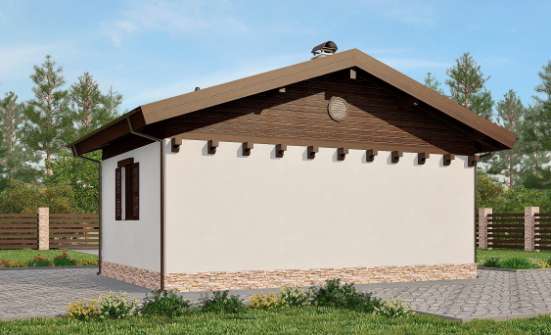 040-003-П Проект бани из керамзитобетонных блоков Моршанск | Проекты домов от House Expert