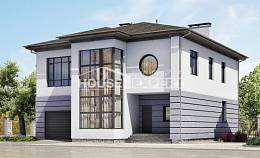 300-006-Л Проект двухэтажного дома, гараж, красивый дом из кирпича, Моршанск