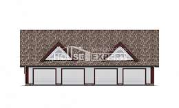 145-002-Л Проект гаража из керамзитобетонных блоков Тамбов, House Expert
